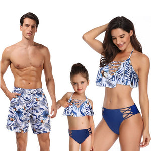 mum and son matching swimwear