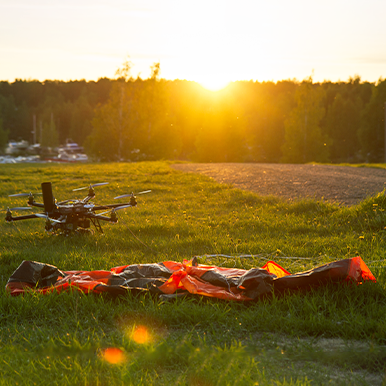 Post-flight drone with IFC-84-SUL and Skycat