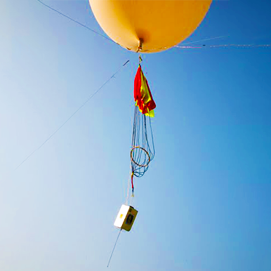 Research balloon payload recovery with Fruity Chute