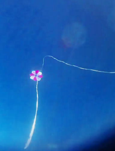 Drogue deploy after separation by HAWK system at 30,000ft.