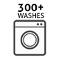 300+ washes
