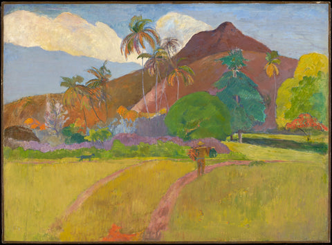 Tahitian Landscape by Paul Gauguin. Circa 1893.