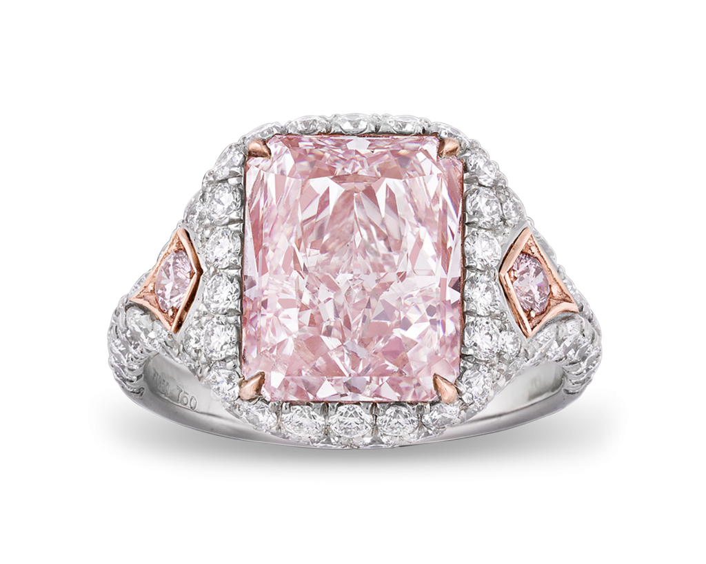 5.25-Carat Fancy Pink Diamond Ring