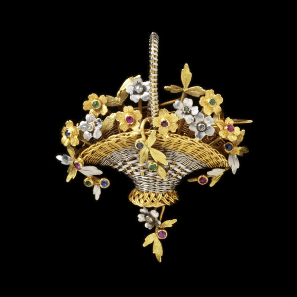 Platinum and Gold Floral Brooch. Circa 1900 (Victoria & Albert Museum, London)