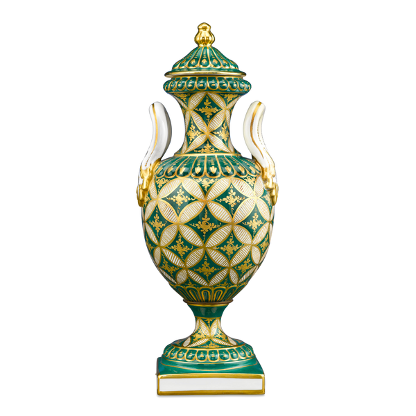 Sèvres-Style Porcelain Urn, circa 1900. M.S. Rau, New Orleans, LA