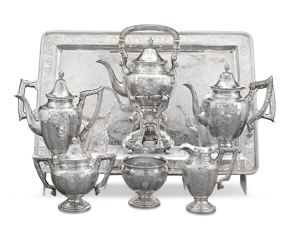 Chinese Export Silver Tea and Coffee Service.