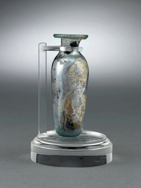 Ancient Roman Glass Unguentarium, 1st-4th century CE. M.S. Rau, New Orleans, LA
