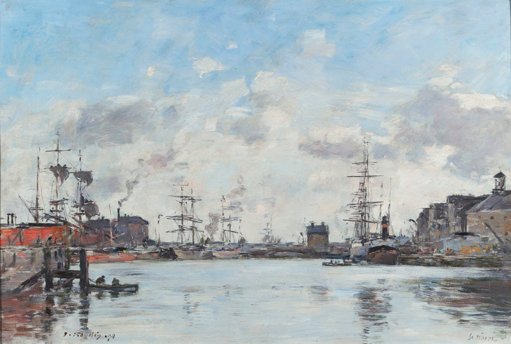 Le Havre, Le Bassin de la Barre by Eugène Louis Boudin