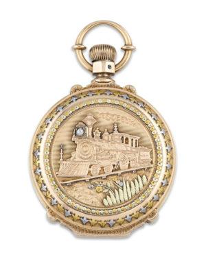 A pocket watch for a railroad engineer by Waltham.