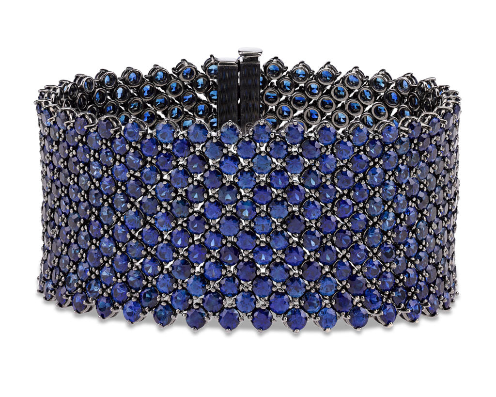 Sapphire Mesh Bracelet