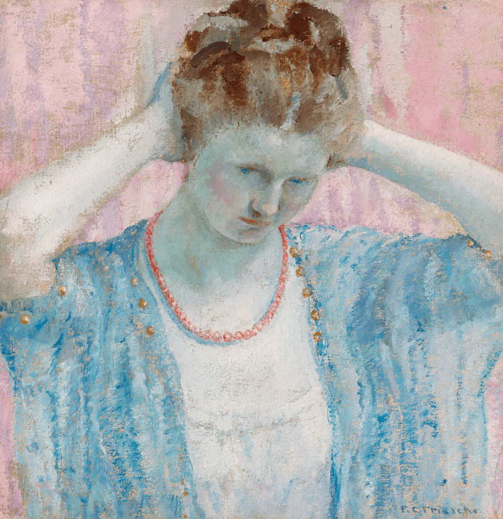 The Coral Necklace by Frederick Carl Frieseke