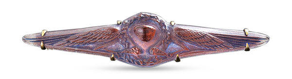 Lalique Carved Glass Brooch (M.S. Rau, New Orleans)