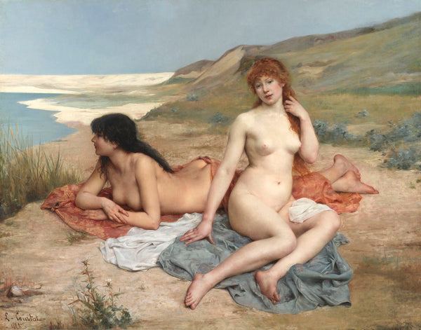 Baigneuses by Louis-Joseph Courtat. Circa 1885