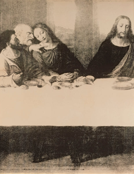 Last Supper Detail: Jesus, John, Peter and Judas by Andy Warhol. Circa 1986 (M.S. Rau, New Orleans)