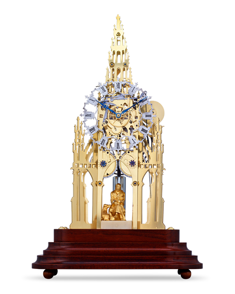 Sir Walter Scott Memorial Skeleton Clock