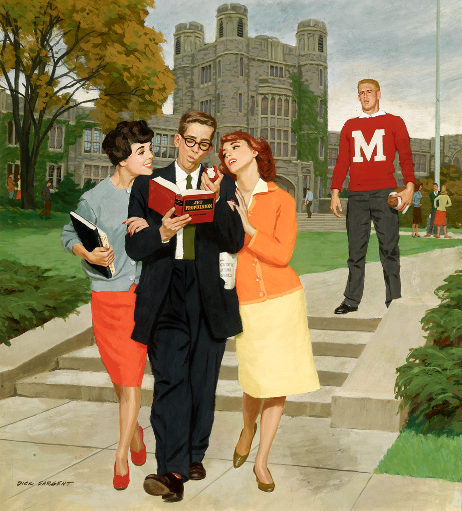 Picking Poindexter by Dick Sargent, Saturday Evening Post cover, October 17, 1959