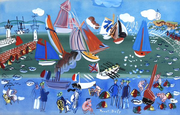 The Visit Of The English Squadron To Le Havre by Raoul Dufy, circa 1925.