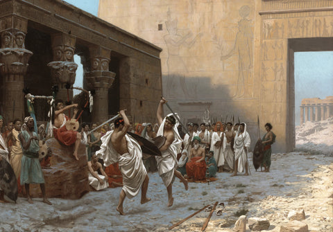 La danse pyrrhique by Jean-Léon Gérôme. Circa 1885.