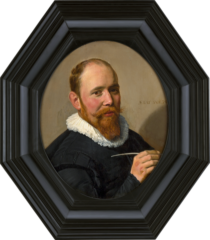 Portrait of a Gentleman by Frans Hals was thought to be made by a student or follower of Hals, but upon being cleaned this piece was found to be by Hals himself. Circa 1630. M.S. Rau.