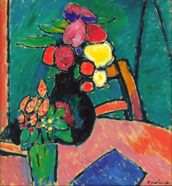 Blumenstilleben (Still Life With Flowers) by Alexej Von Jawlensky.