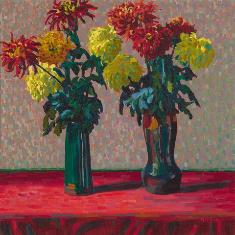 Vases Aux Chrysanthèmes By Auguste Herbin.