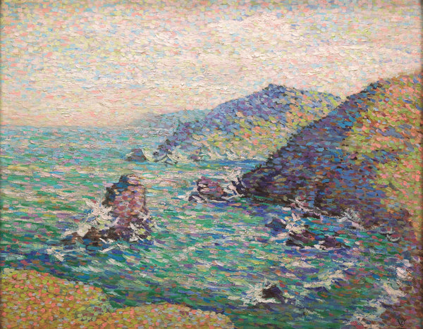 Les falaises by Willy Schlobach. Circa 1907.