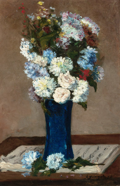 Fleurs Dans Un Vase Avec Partition Musicale By Paul Gauguin.