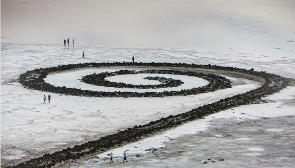 Robert Smithson’s Spiral Jetty. Photograph by Gianfranco Gorgon | Utah Museum of Fine Arts