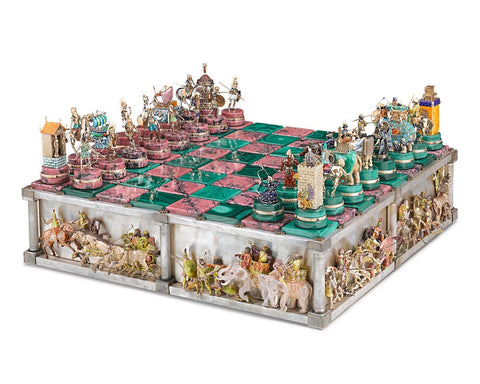 The Battle of Issus Chess Set. 20th Century. M.S. Rau