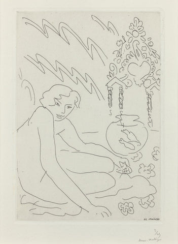Nude with Moroccan Mirror by Henri Matisse.