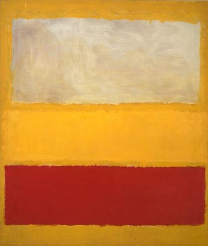 No. 13 (White, Red on Yellow) by Mark Rothko. Painted 1958. The Met.