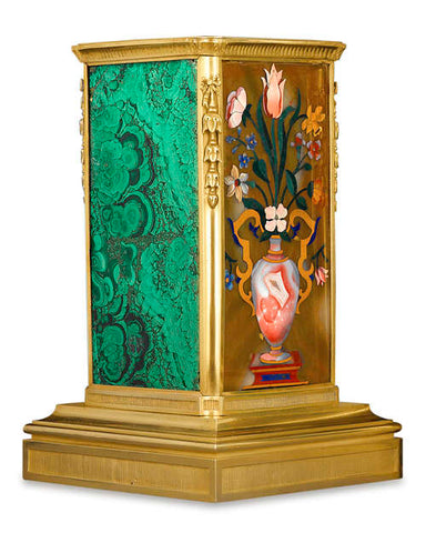 Russian Malachite and Pietre Dure Plinths.Circa Circa 1825. M.S. Rau. 