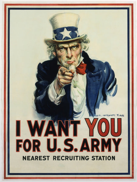 I Want You for U.S. Army by James Montgomery Flagg, 1917, Smithsonian American Art Museum (Washington, D.C.)