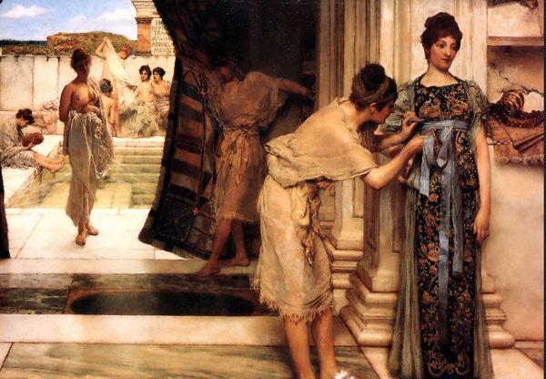 The Frigidarium by Sir Lawrence Alma-Tadema. 1890.Source.