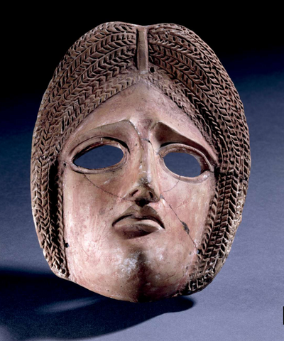 Ancient Roman Theater Mask. Circa 1st-2nd Century. The British Museum. Source.