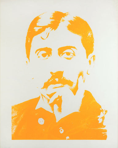 Portrait of Marcel Proust by Andy Warhol. Circa 1974.