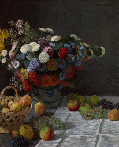 Still Life with Flowers by Claude Monet. 1869.