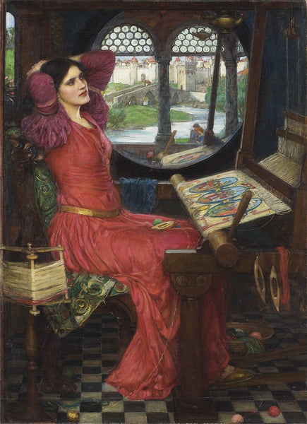 'I am half sick of shadows,' said The Lady of Shalott by John William Waterhouse. Dated 1915. Art Gallery of Ontario (Toronto)