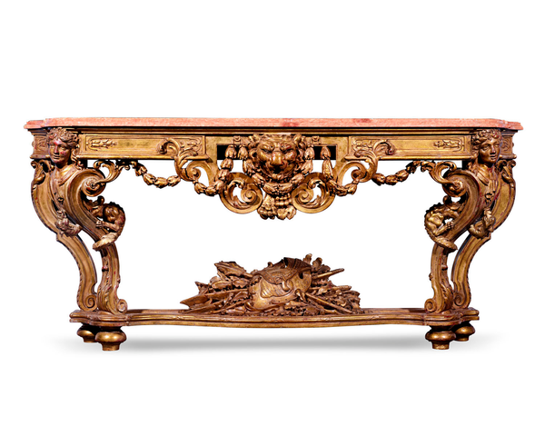 Louis XIV-style table. Circa 1840. M.S. Rau.