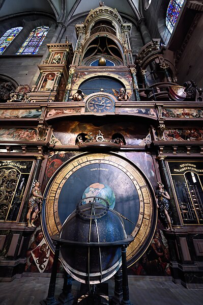 Astronomical clock Cathédrale Notre Dame Strasbourg France. 2022. Source.