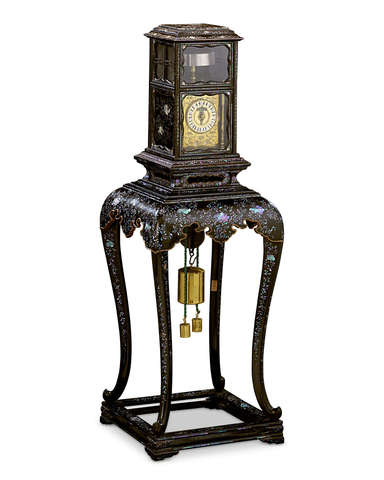 Japanese Pedestal Clock. Circa 1860. M.S. Rau.