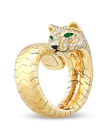 Diamond Panthère Ring by Cartier. M.S. Rau, New Orleans (Sold).