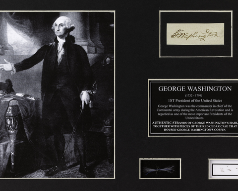 George Washington's Hair And Funerary Case Shavings. M.S. Rau.
