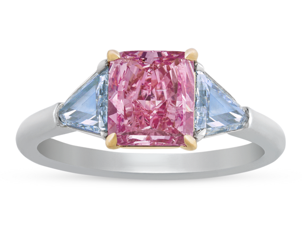 Fancy Vivid Pink Diamond Ring, 1.24 Carats. M.S. Rau.