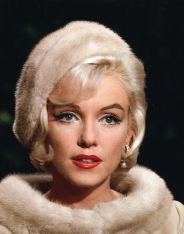 Marilyn Monroe Color Headshot by Lawrence Schiller. Circa 1962. M.S. Rau.
