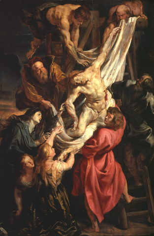 Descent from the Cross by Peter Paul Rubens. Source.