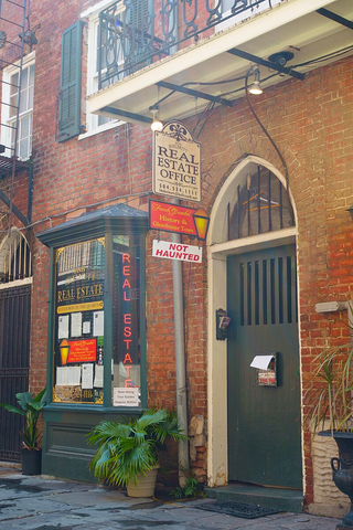 Not Haunted - French Quarter Real Estate Office. 2015. Source.