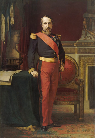 The Three Napoleons: Napoleon I. Circa 1807. Source. Napoleon II shown at age 7 in a painting, circa 1818, attributed to Johann Peter Krafft, M.S. Rau. Napoleon III in an 1862 work by Jean Hippolyte Flandrin.