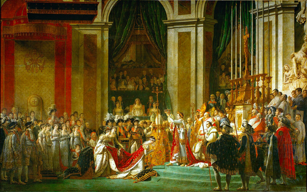 When Jerome missed the 1804 Coronation of Emperor Napoleon, captured here in a painting by Jacques-Louis David, his brother was livid. Source.