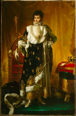 Jerome, as King of Westphalia from 1807 to 1815, adored the costumes that came with the job. After Napoleon fell, Jerome didn’t do much and did not dress as well. Source.